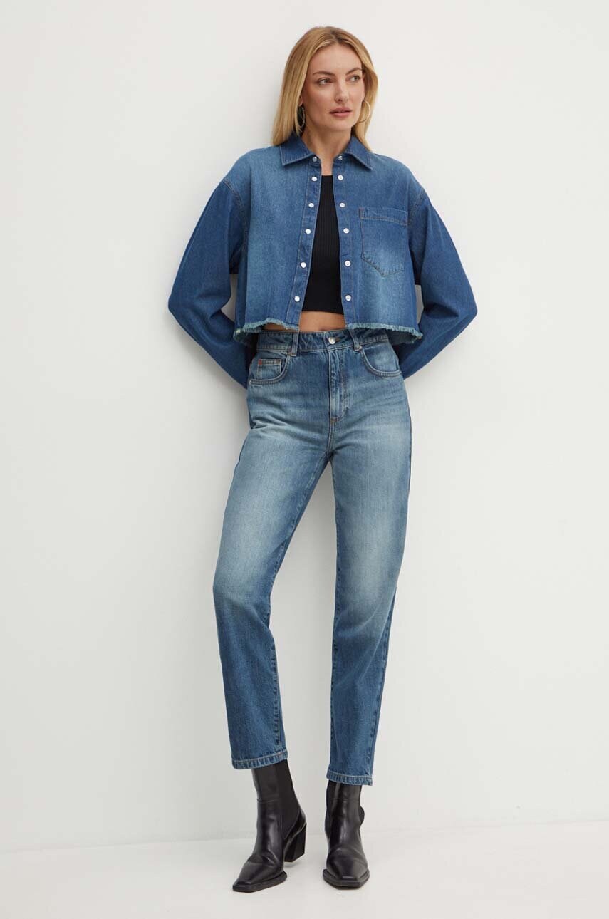 MAX&Co. jeansi femei, culoarea albastru marin, 2426186061200