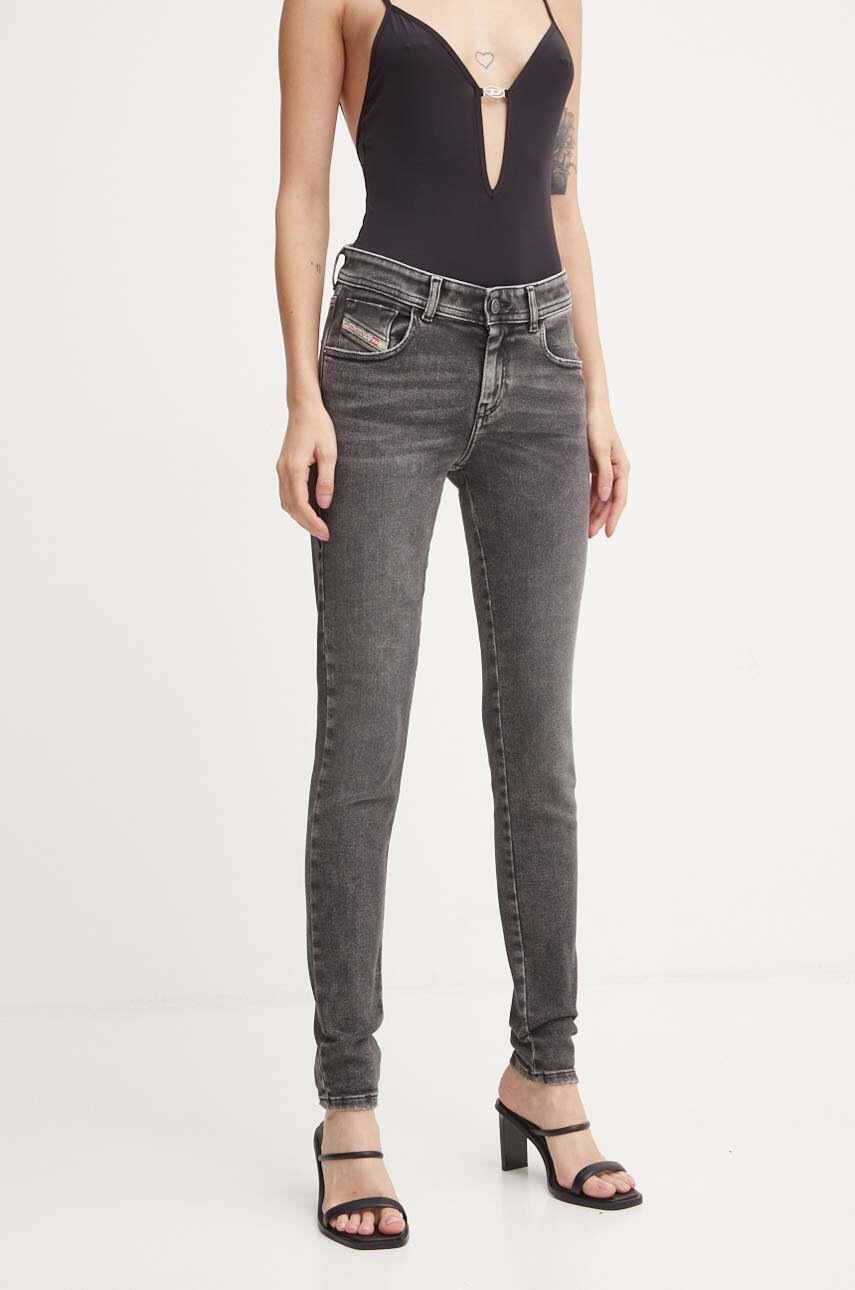 Diesel jeansi 2017 SLANDY femei, culoarea gri, A04108.09J07