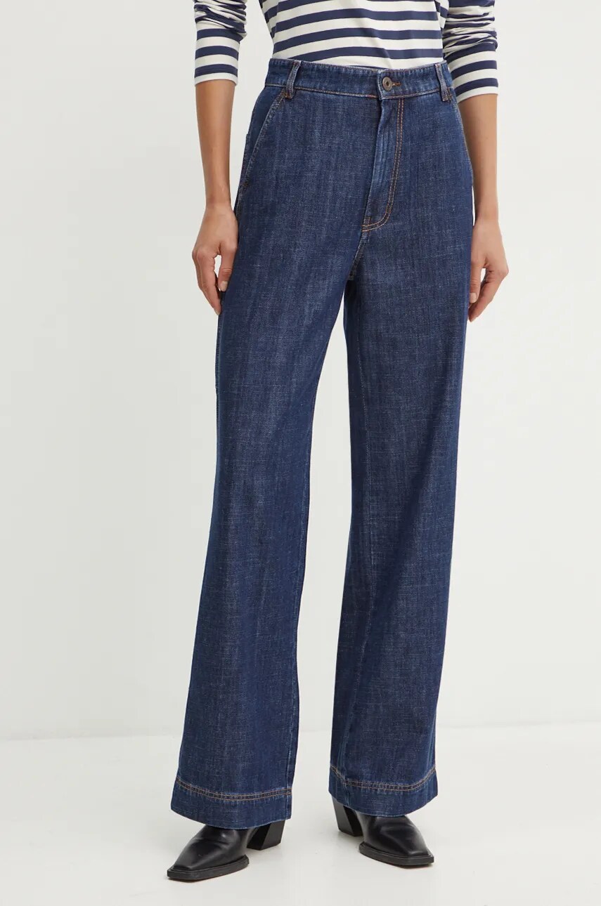 Weekend Max Mara jeansi femei high waist, 2425186012600