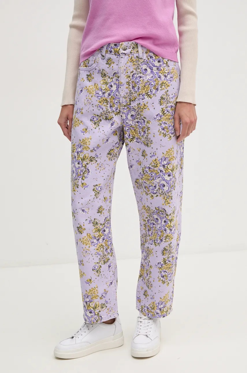 

Дънки United Colors of Benetton с висока талия 40B3DE027, Виолетов