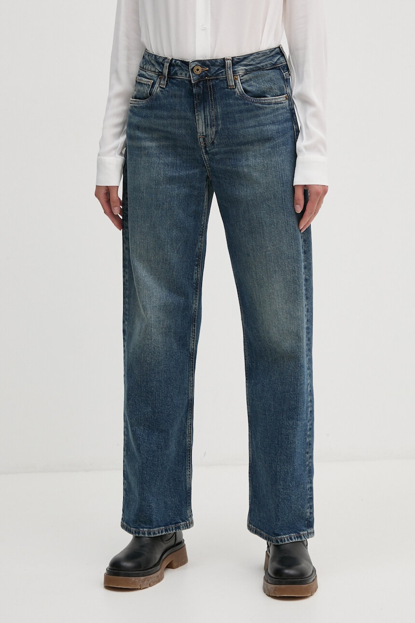 Pepe Jeans jeansi LOOSE ST JEANS HW femei high waist, PL204699HW6