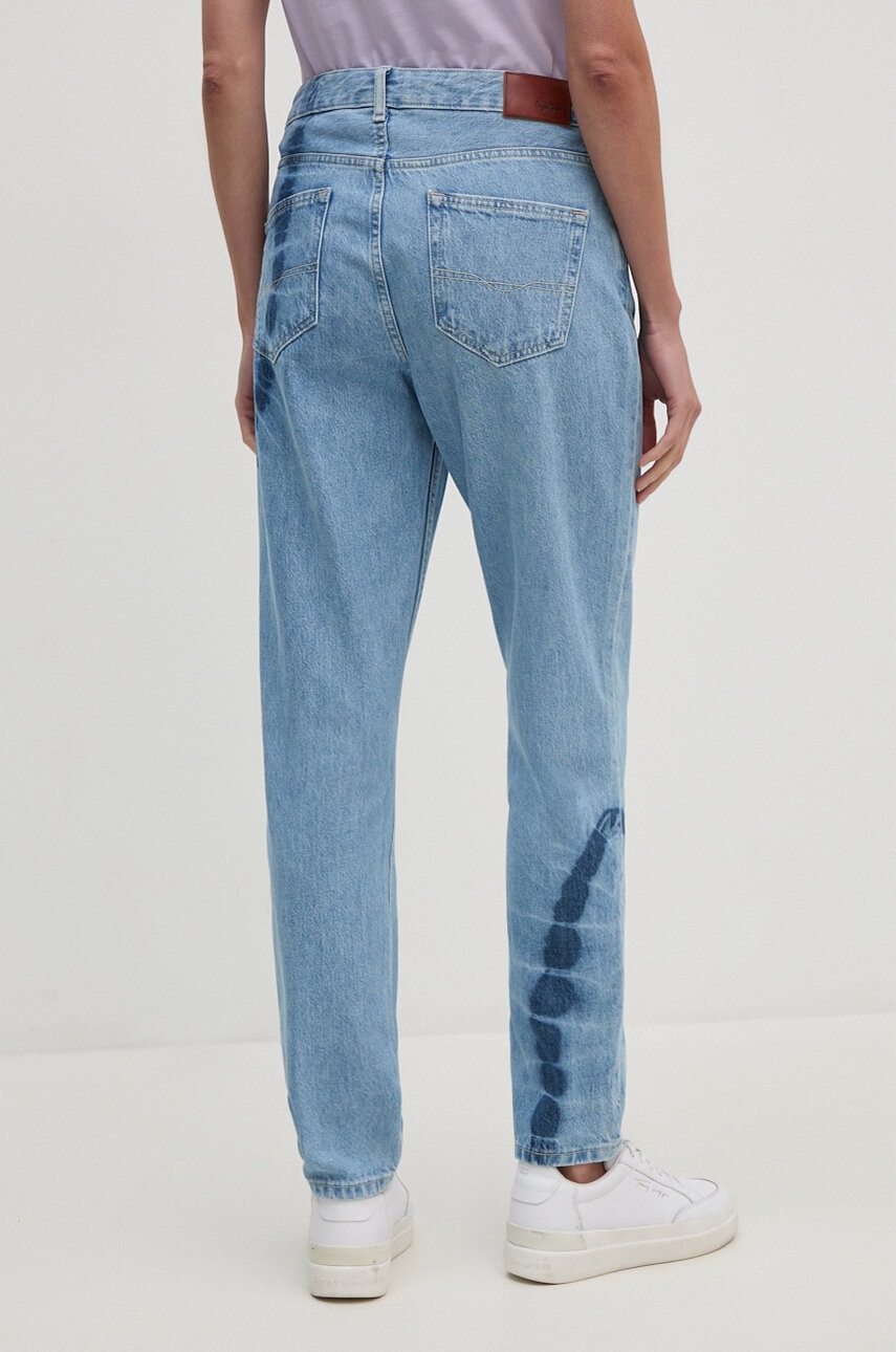 Pepe Jeans farmer TAPERED JEANS HW TIE DYE női, magas derekú, PL204714 termék 2. képe