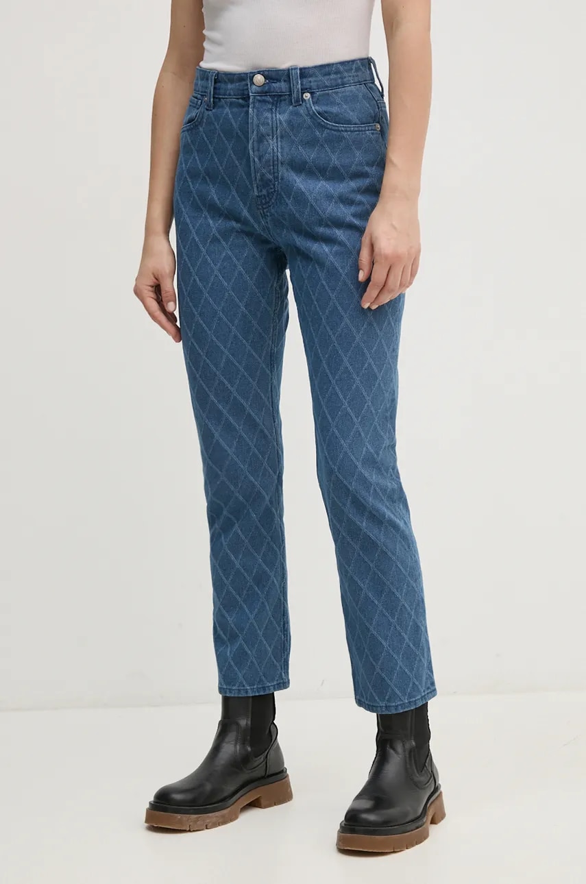 Pepe Jeans jeansi STRAIGHT JEANS UHW DIAMOND femei high waist, PL204722 Pepe Jeans jeansi STRAIGHT JEANS UHW DIAMOND femei high waist, PL204722
