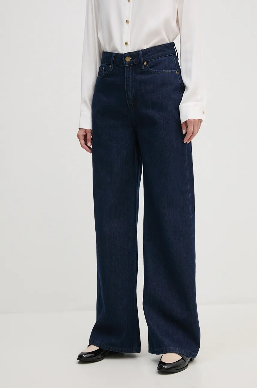 Barbour jeansi femei, culoarea albastru marin, LTR0363