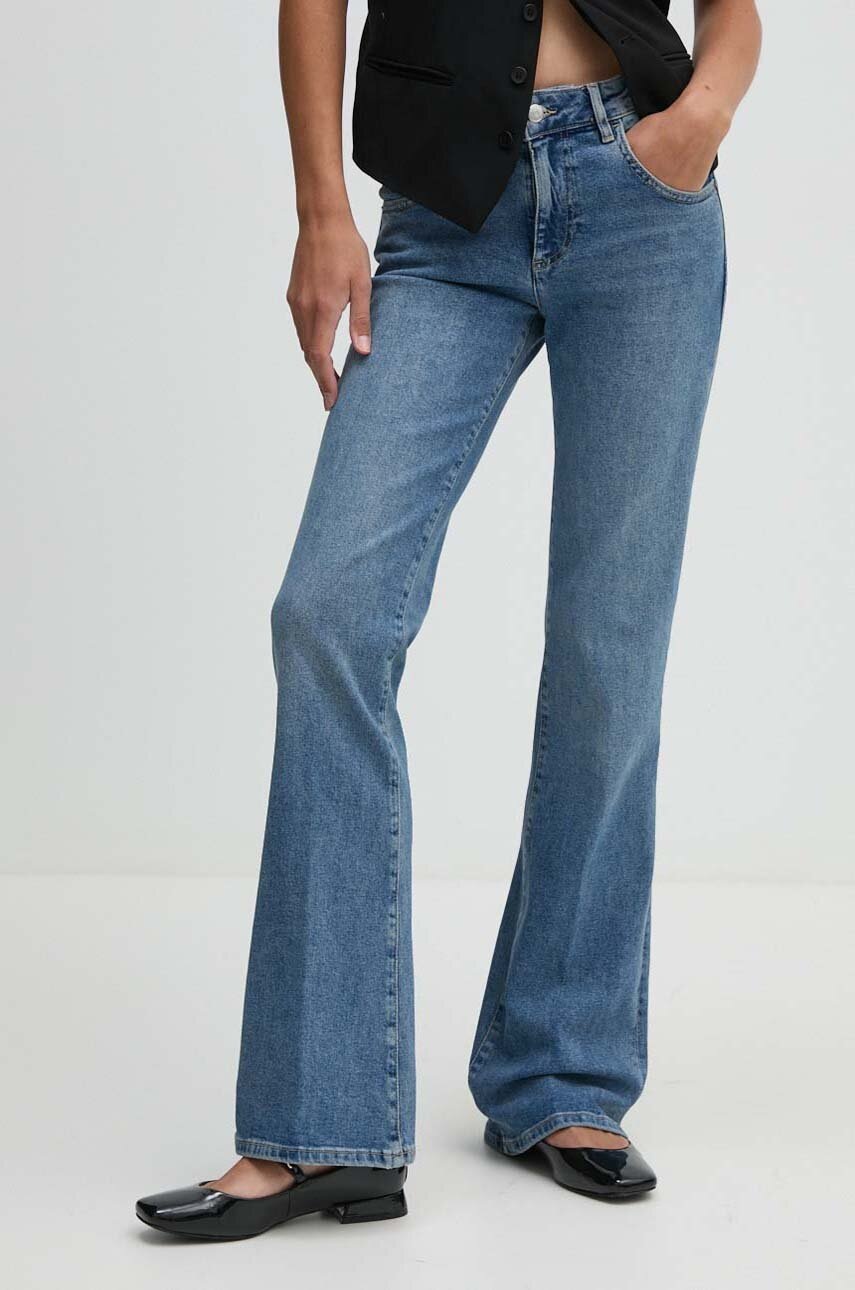 Sisley jeansi femei high waist, 4A1WLE034