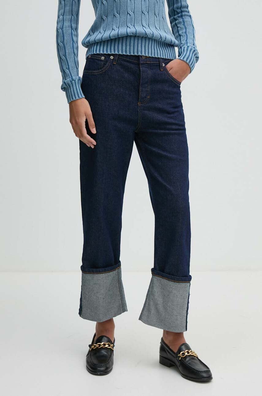 Sisley jeansi femei high waist, 4RFNLE03L Sisley jeansi femei high waist, 4RFNLE03L