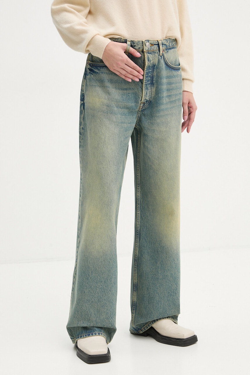 Samsoe Samsoe jeansi SHELLY femei high waist, F24300133