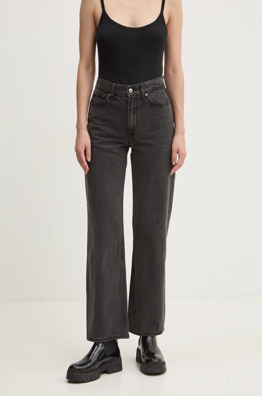 Abercrombie & Fitch jeansi femei high waist, KI155-4659 Abercrombie & Fitch jeansi femei high waist, KI155-4659