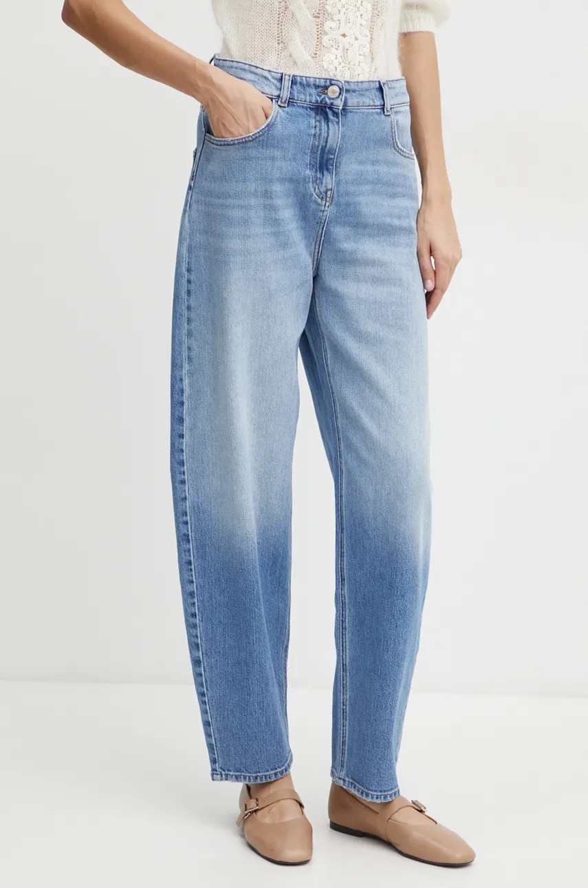 Levně Džíny Twinset dámské, high waist, 242AT2270