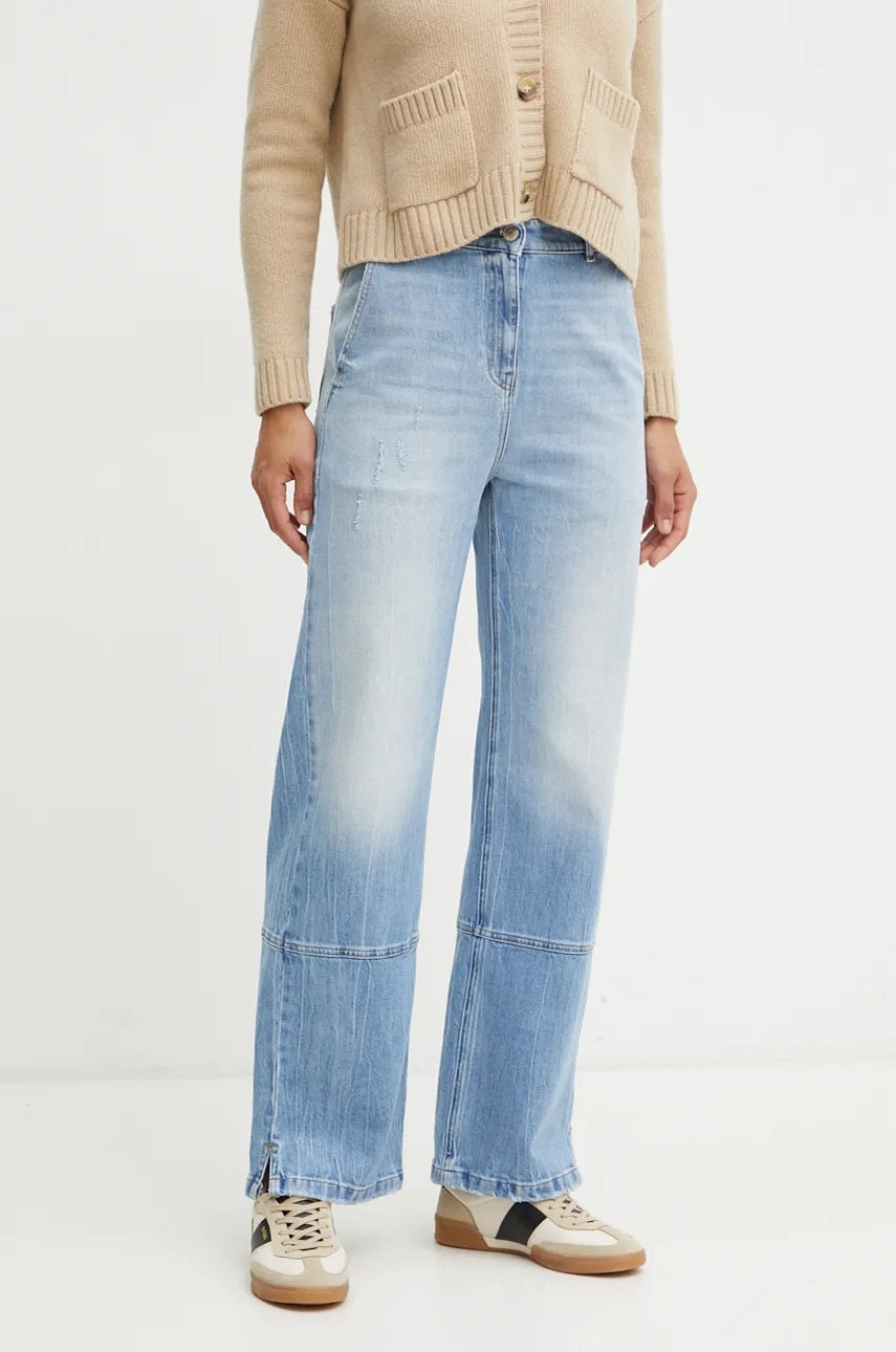 Levně Džíny Twinset dámské, high waist, 242AT2272