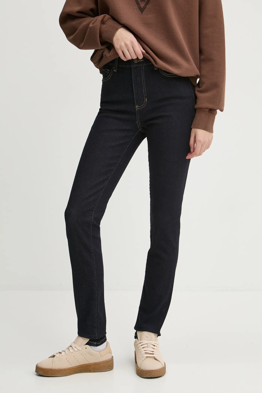 Levně Džíny Guess Jeans dámské, tmavomodrá barva, W4BA92 D5CB4