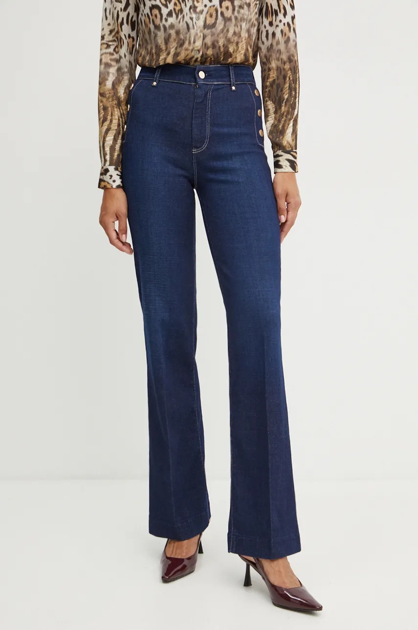 

Дънки Guess с висока талия W4BA0P D5HF1, Син