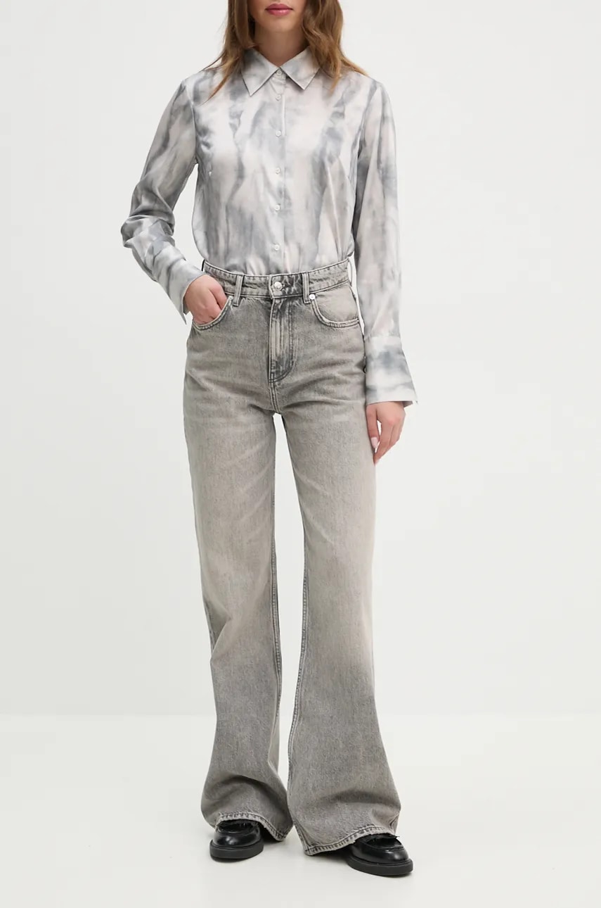 Sisley jeansi femei high waist, 4YRZLE03W