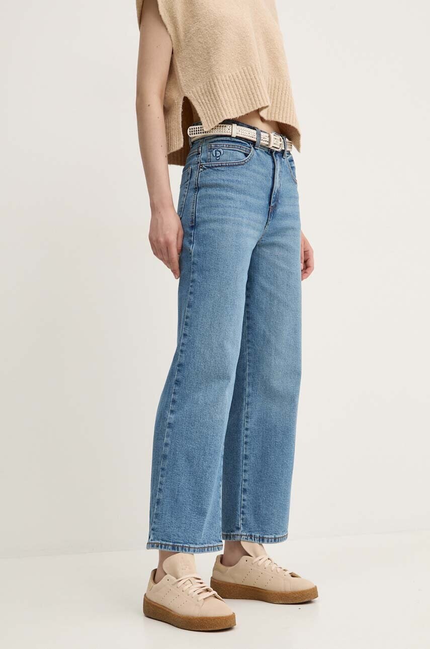 Desigual jeansi BERYL femei high waist, 24WWDD66