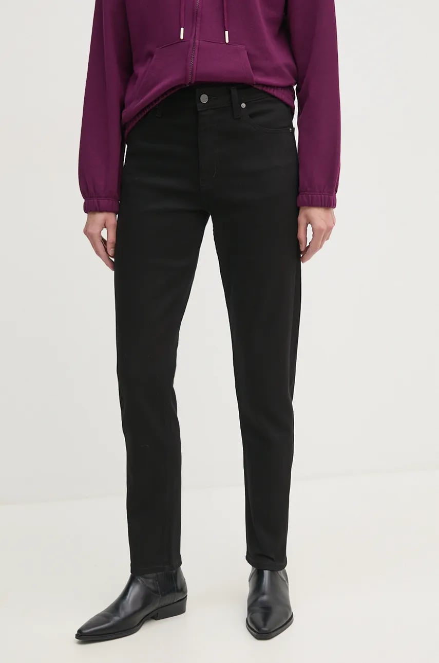 Levně Džíny Calvin Klein dámské, černá barva, K20K207607