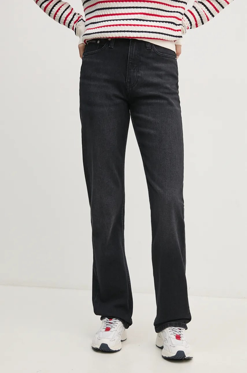 Levně Džíny Calvin Klein Jeans dámské, high waist, J20J224895