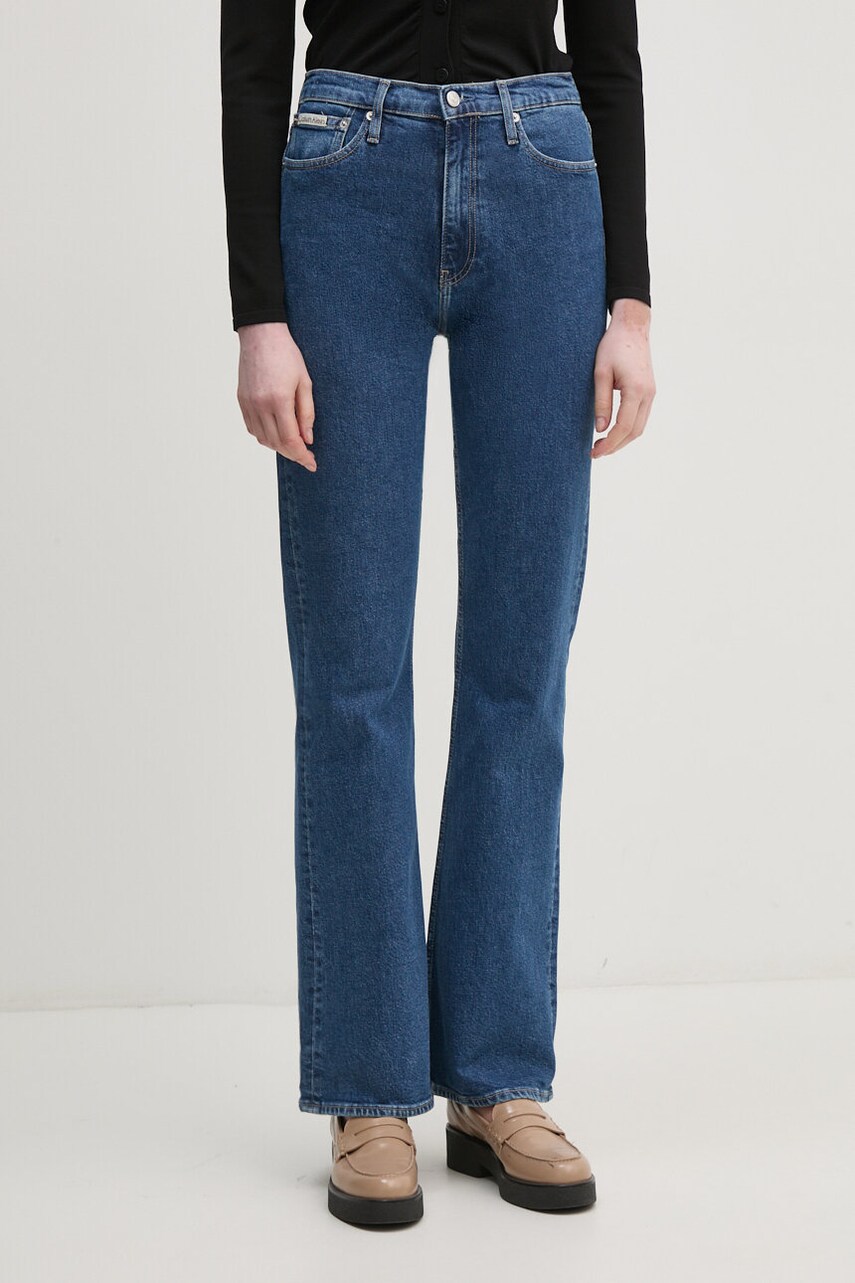 Levně Džíny Calvin Klein Jeans dámské, high waist, J20J224898