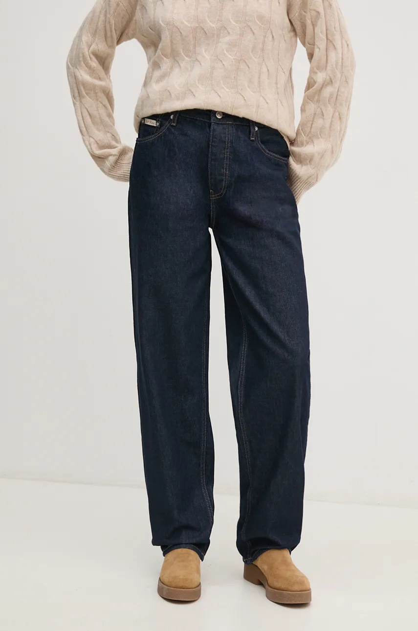 Levně Džíny Calvin Klein Jeans dámské, high waist, J20J223997