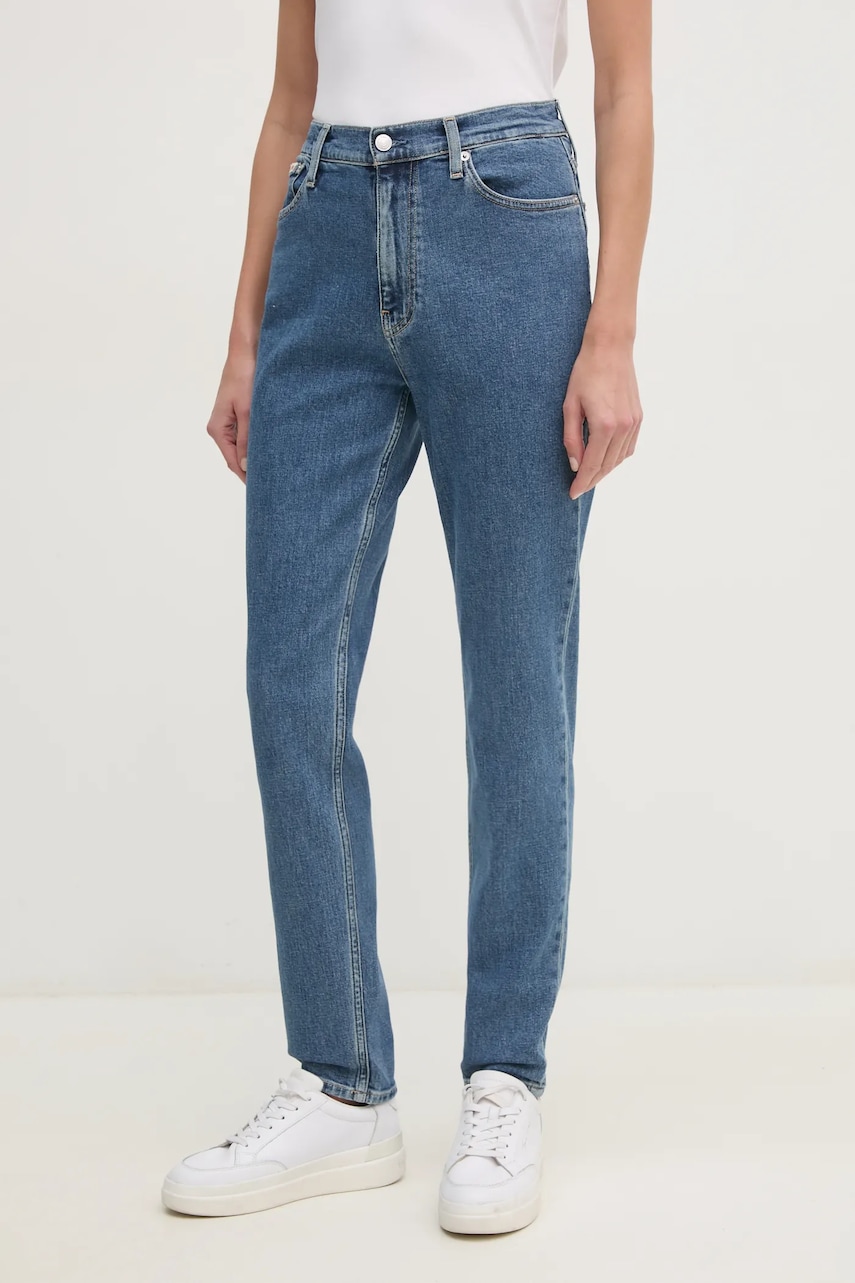Levně Džíny Calvin Klein Jeans dámské, high waist, J20J224030