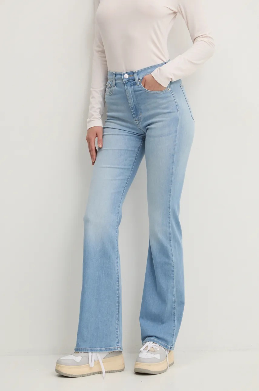 

Дънки Tommy Jeans с висока талия DW0DW19598, Син
