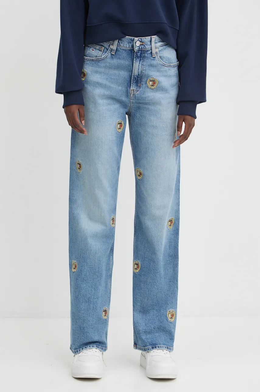

Дънки Tommy Jeans със стандартна талия DW0DW19663, Син