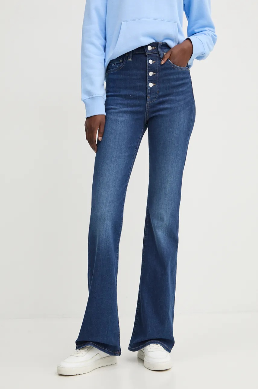 

Дънки Tommy Jeans с висока талия DW0DW19702, Син