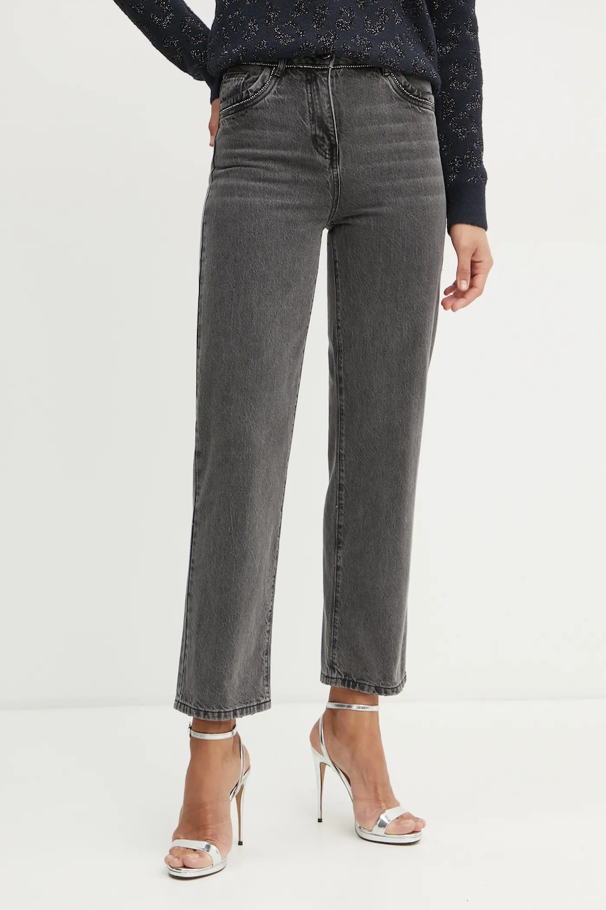 Morgan jeansi PSTRASS femei high waist, PSTRASS Morgan jeansi PSTRASS femei high waist, PSTRASS
