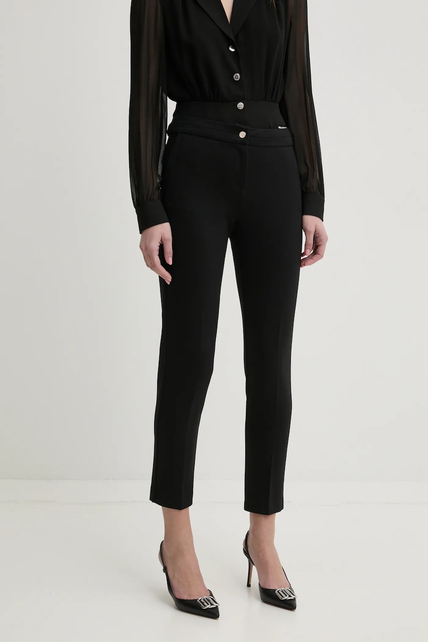 Morgan jeansi PELO femei, culoarea negru, PELO