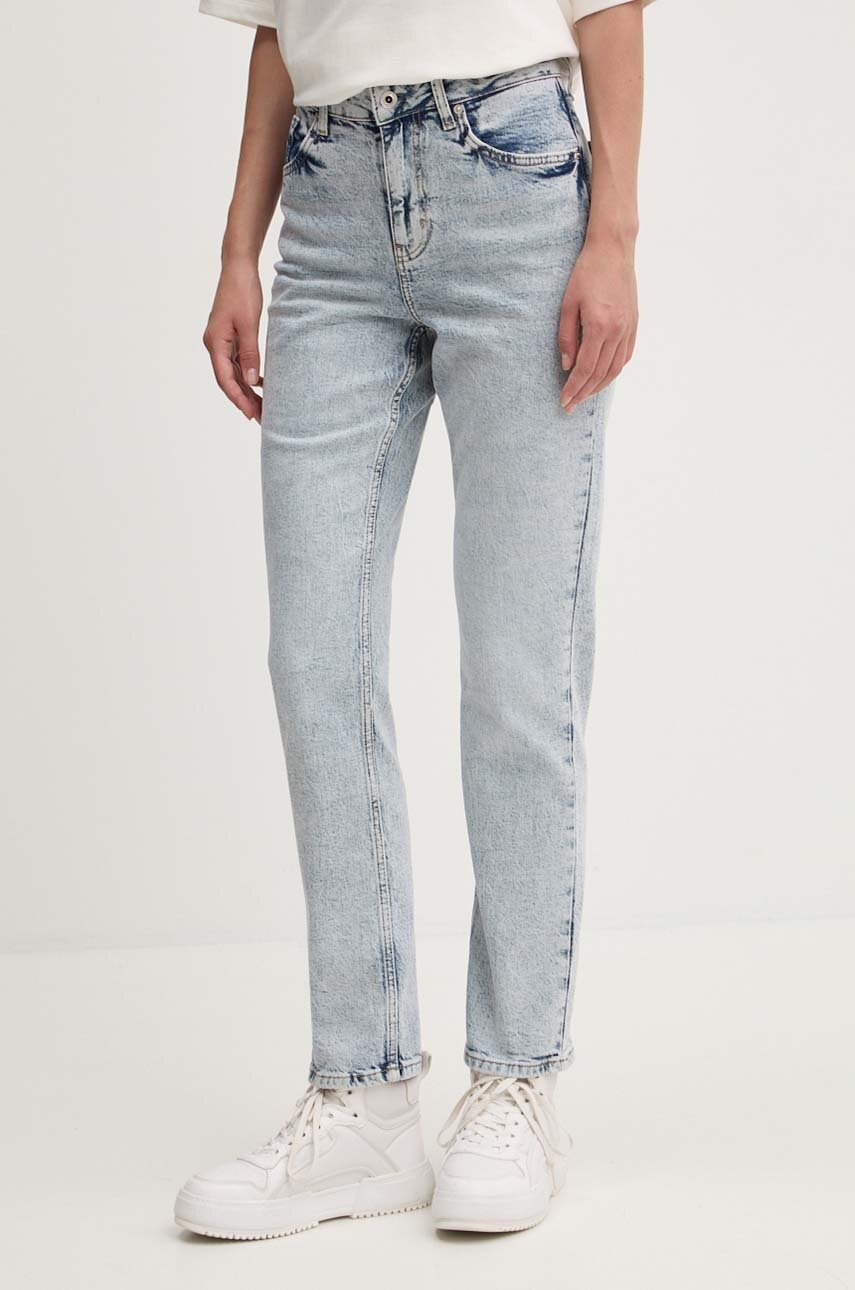 

Дънки Karl Lagerfeld Jeans с висока талия 246J1103, Син