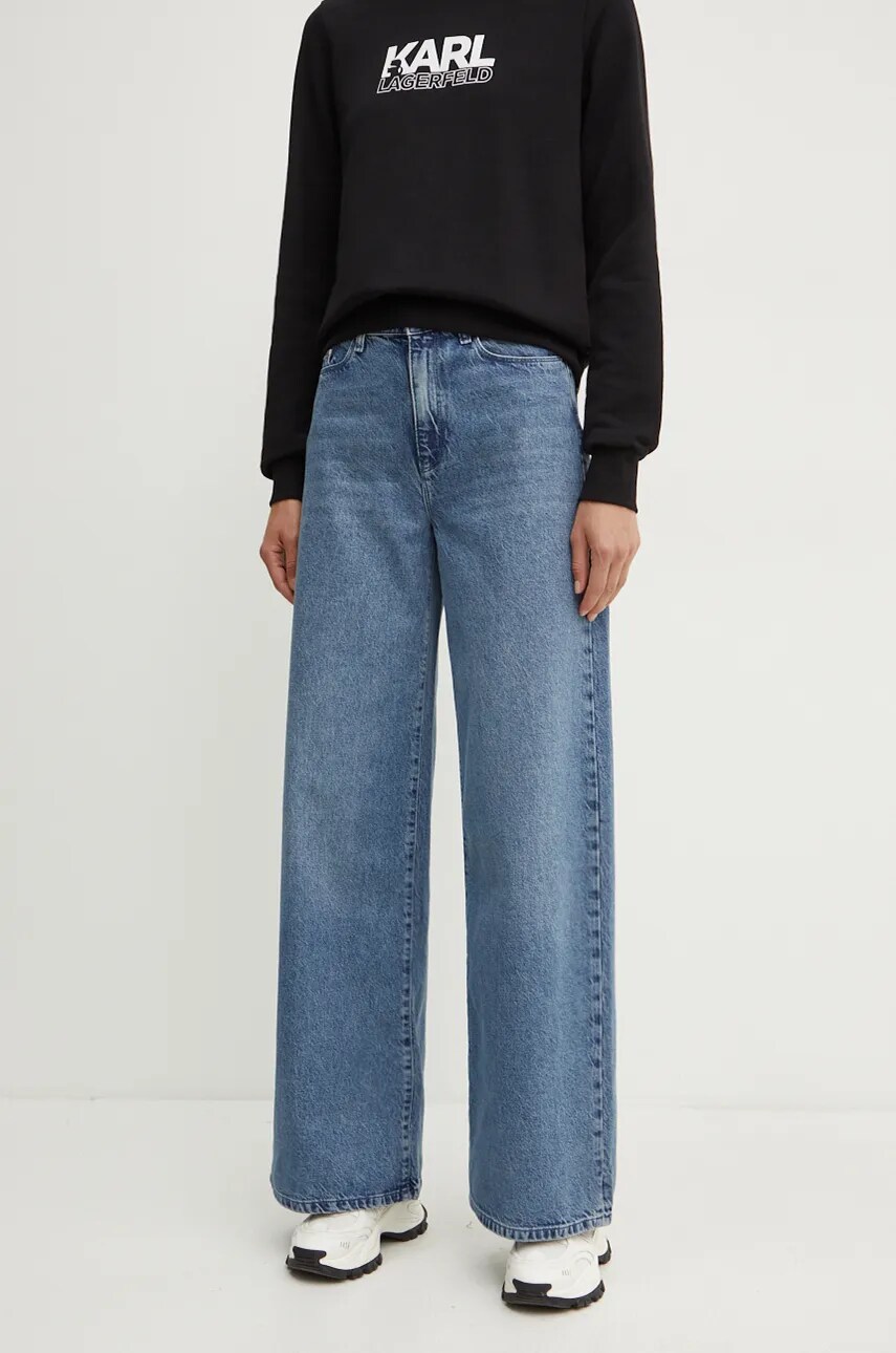Karl Lagerfeld jeansi femei high waist, 246W1102