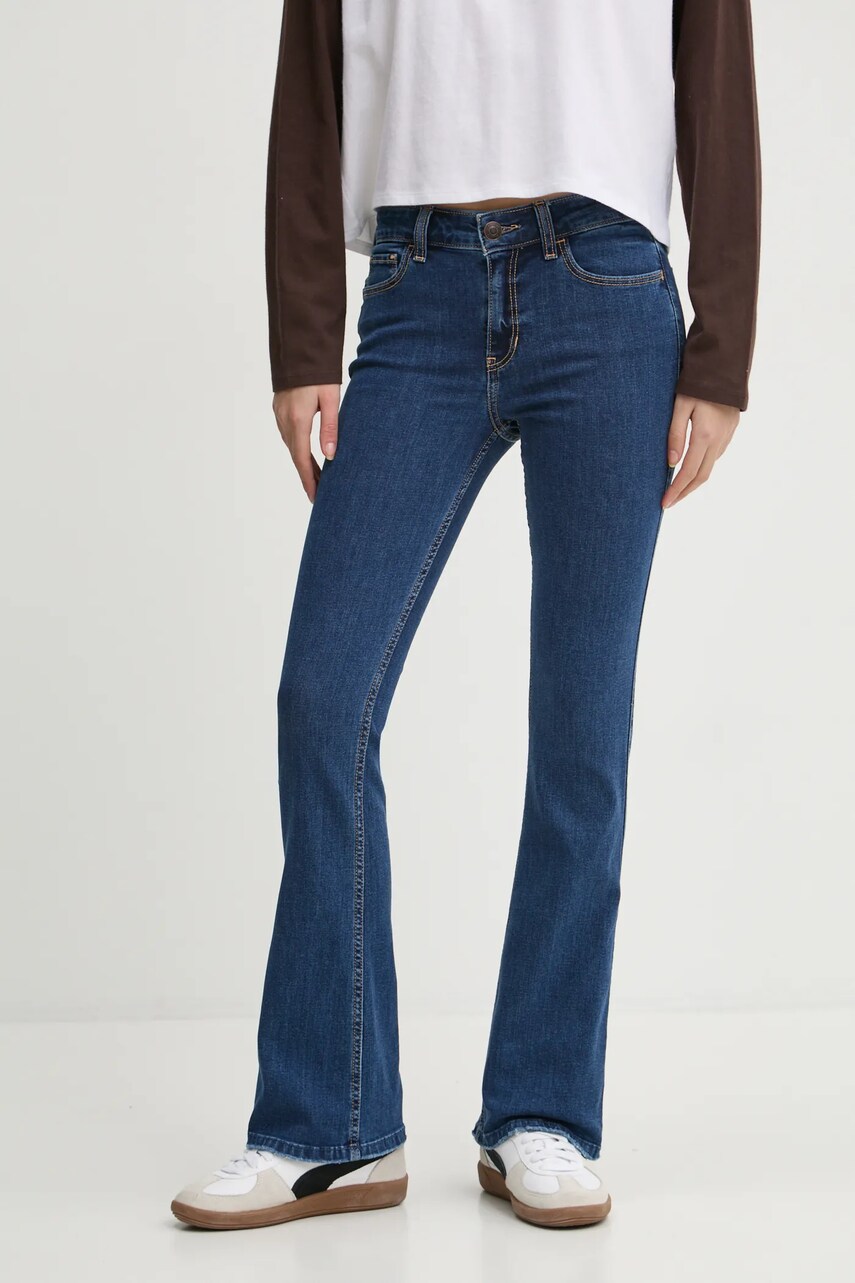 Levně Džíny Hollister Co. dámské, high waist, KI355-4439