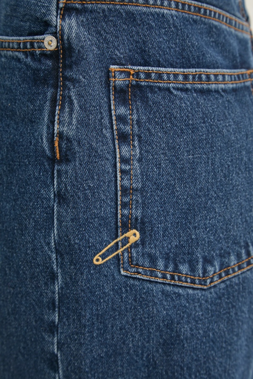 Τζιν παντελόνι K+LUSHA χρώμα: ναυτικό μπλε, KLW03003DF132KLW50 φωτογραφία