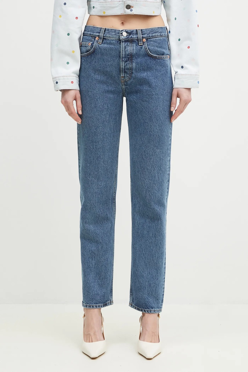 Džíny Sporty & Rich Vintage Fit Denim dámské, high waist, JEAW231MB