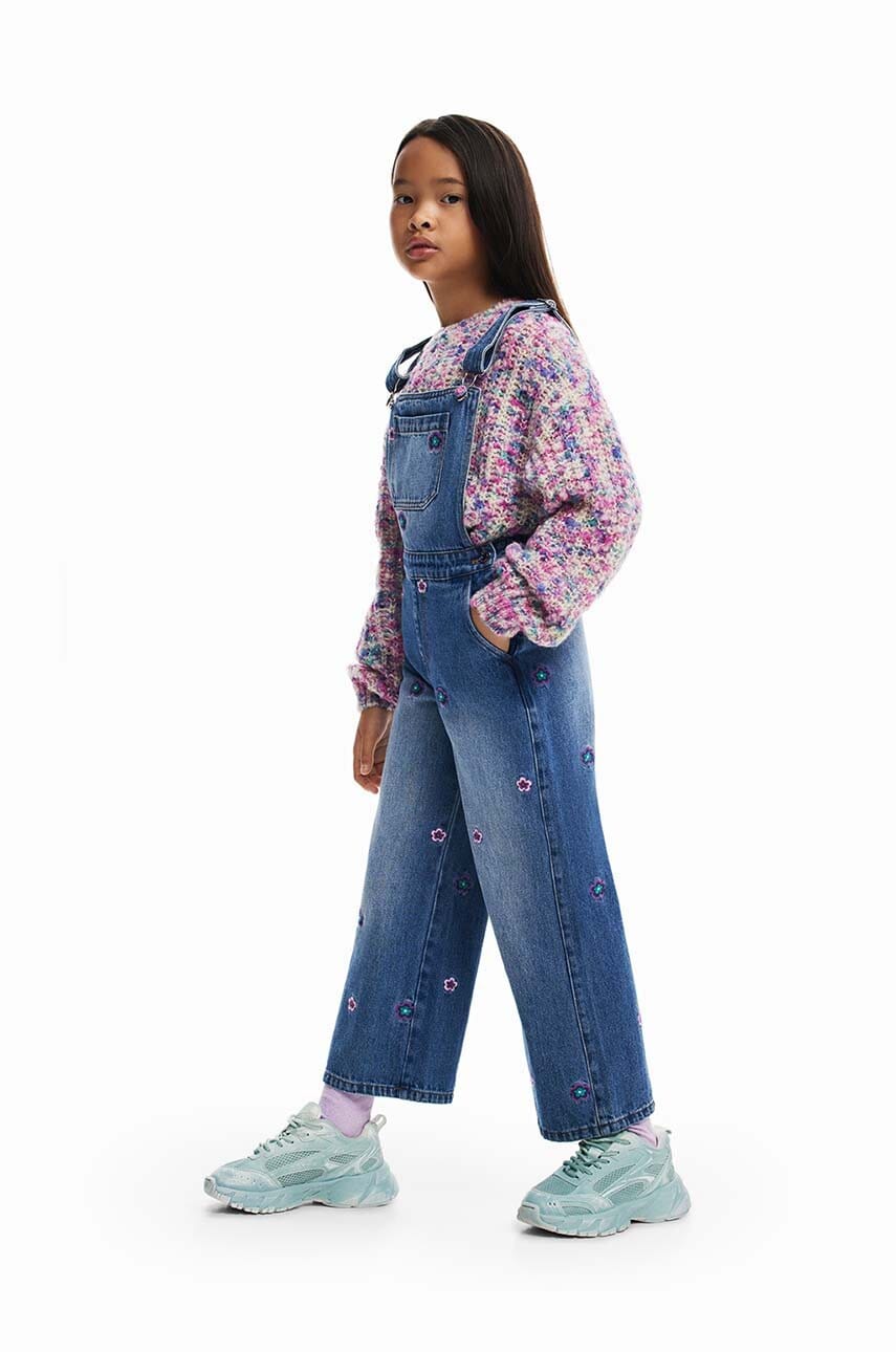 Desigual salopetă din denim pentru copii 24WGDD04 Desigual salopetă din denim pentru copii 24WGDD04