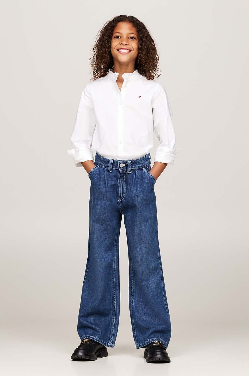 

Детски дънки Tommy Hilfiger MABEL PLEATS KG0KG08144, Тъмносин