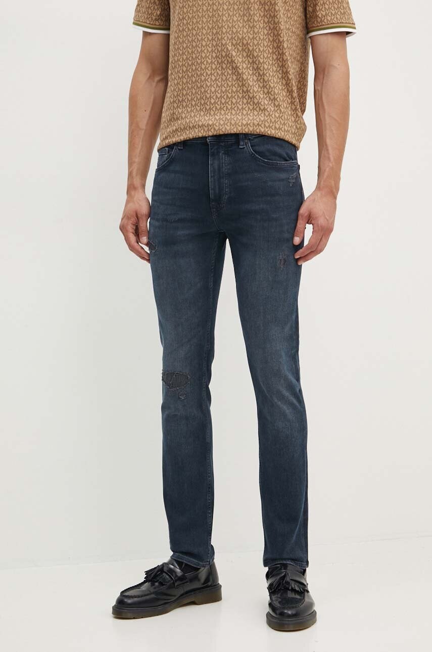 Boss Orange jeansi barbati, culoarea albastru marin, 50520968 Boss Orange jeansi barbati, culoarea albastru marin, 50520968