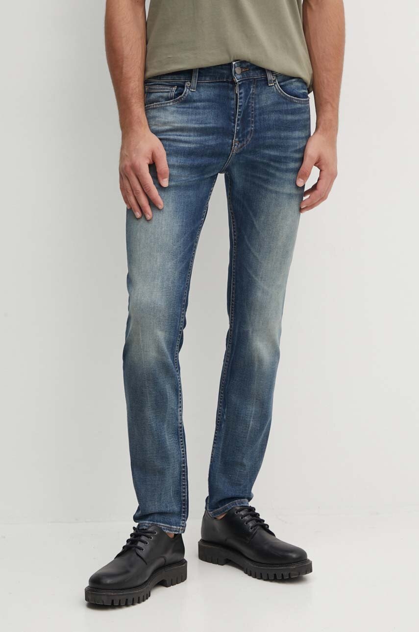 Boss Orange jeansi barbati, culoarea albastru marin, 50521313