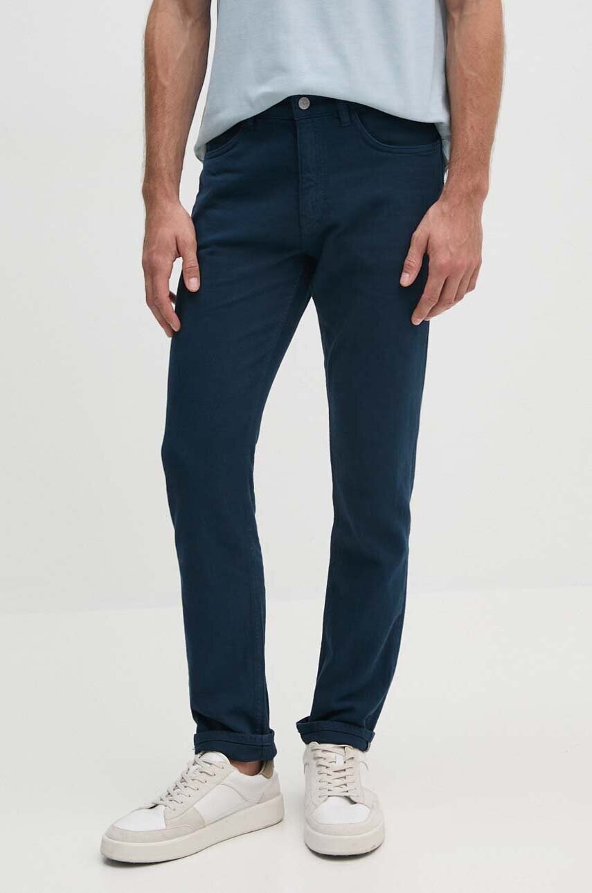 BOSS jeansi barbati, culoarea albastru marin, 50520539