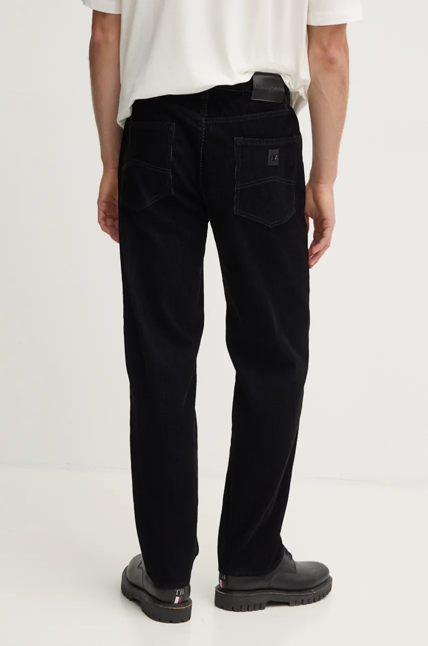 Armani Exchange kordbársony nadrág fekete, testhezálló, XM000075 AF10391 termék 2. képe