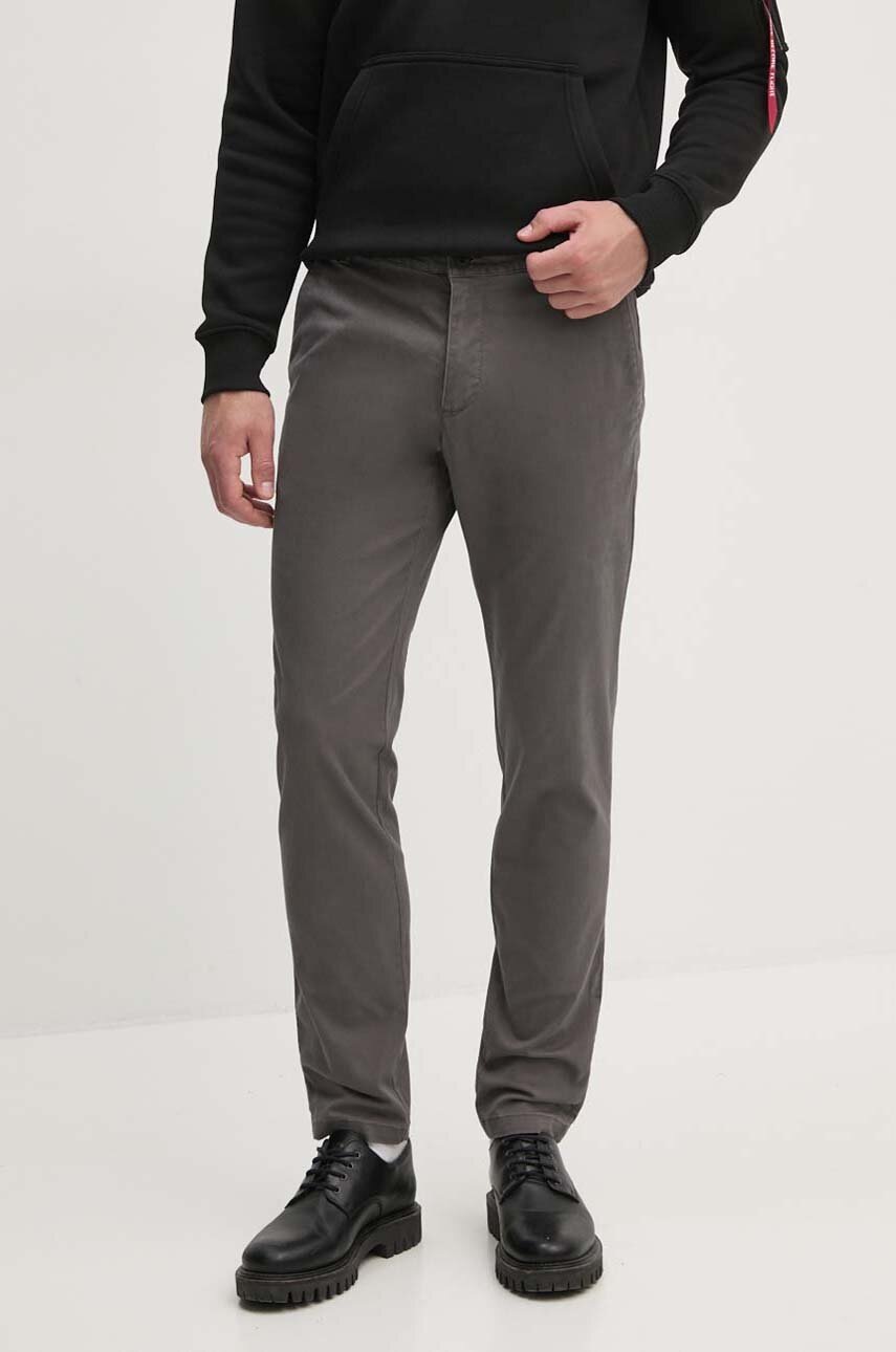

Панталон Sisley в сиво с кройка по тялото 4DM6SF02Y, Сив