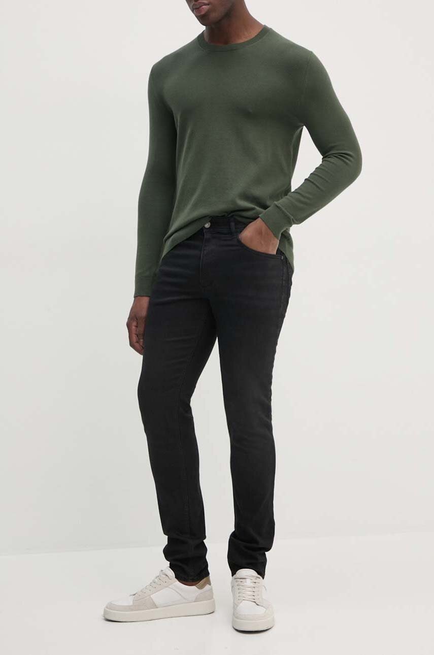 Sisley jeansi barbati, culoarea negru, 4N3HSE00O