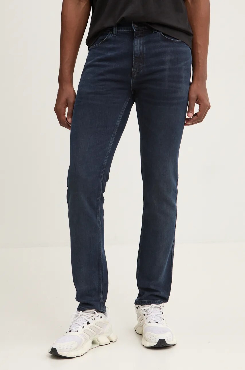 HUGO jeansi barbati, culoarea albastru marin, 50522152