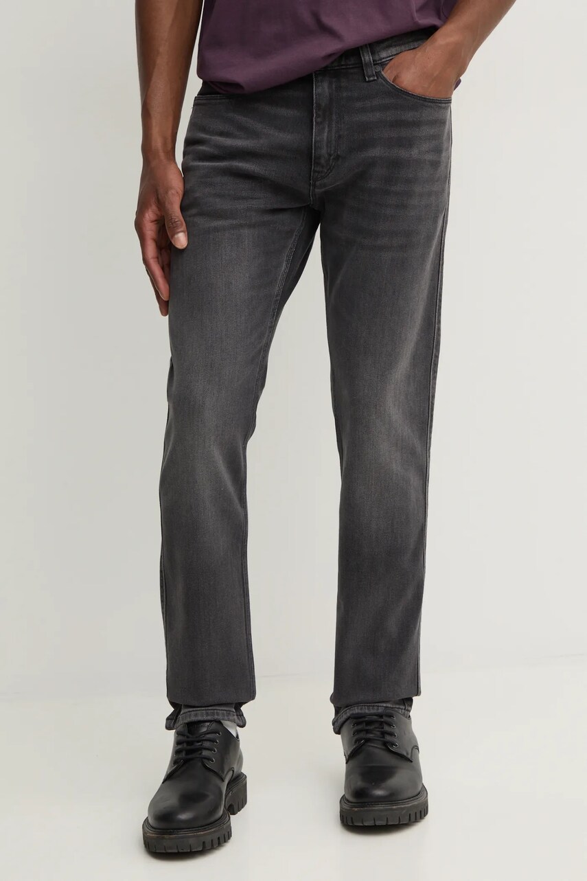 HUGO jeansi barbati, culoarea gri, 50529287