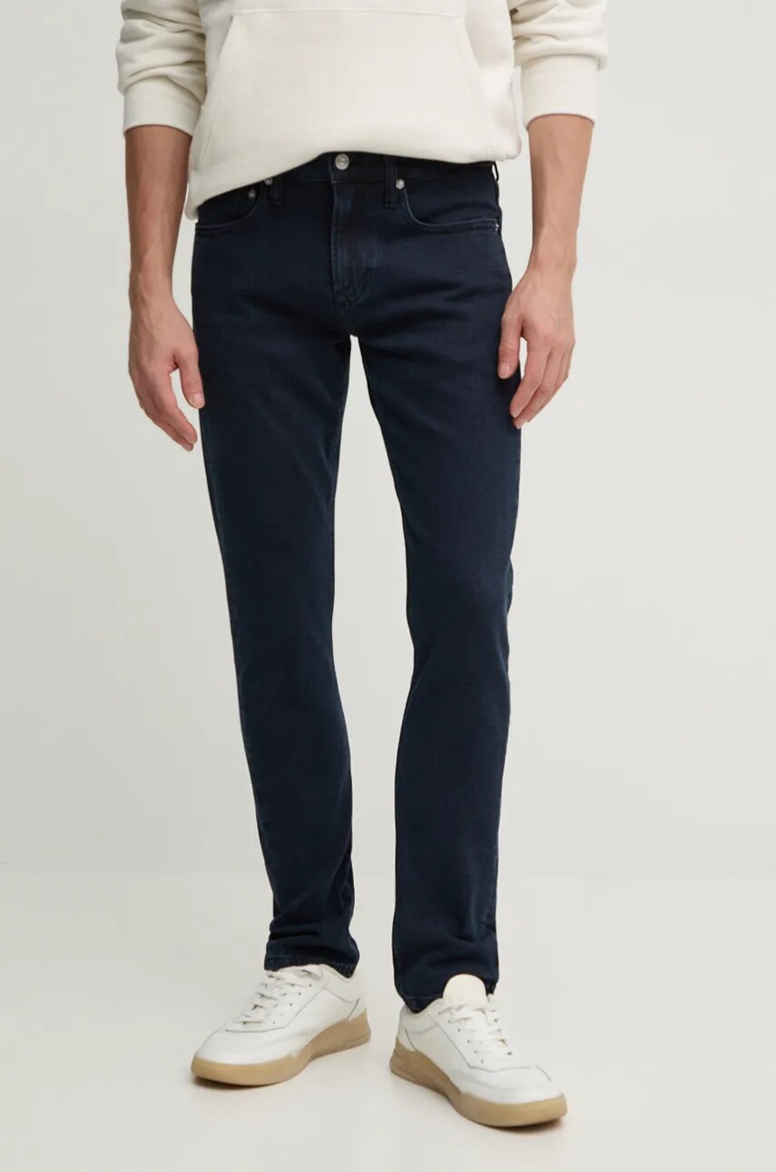 Levně Džíny Calvin Klein Jeans pánské, tmavomodrá barva, J30J325975