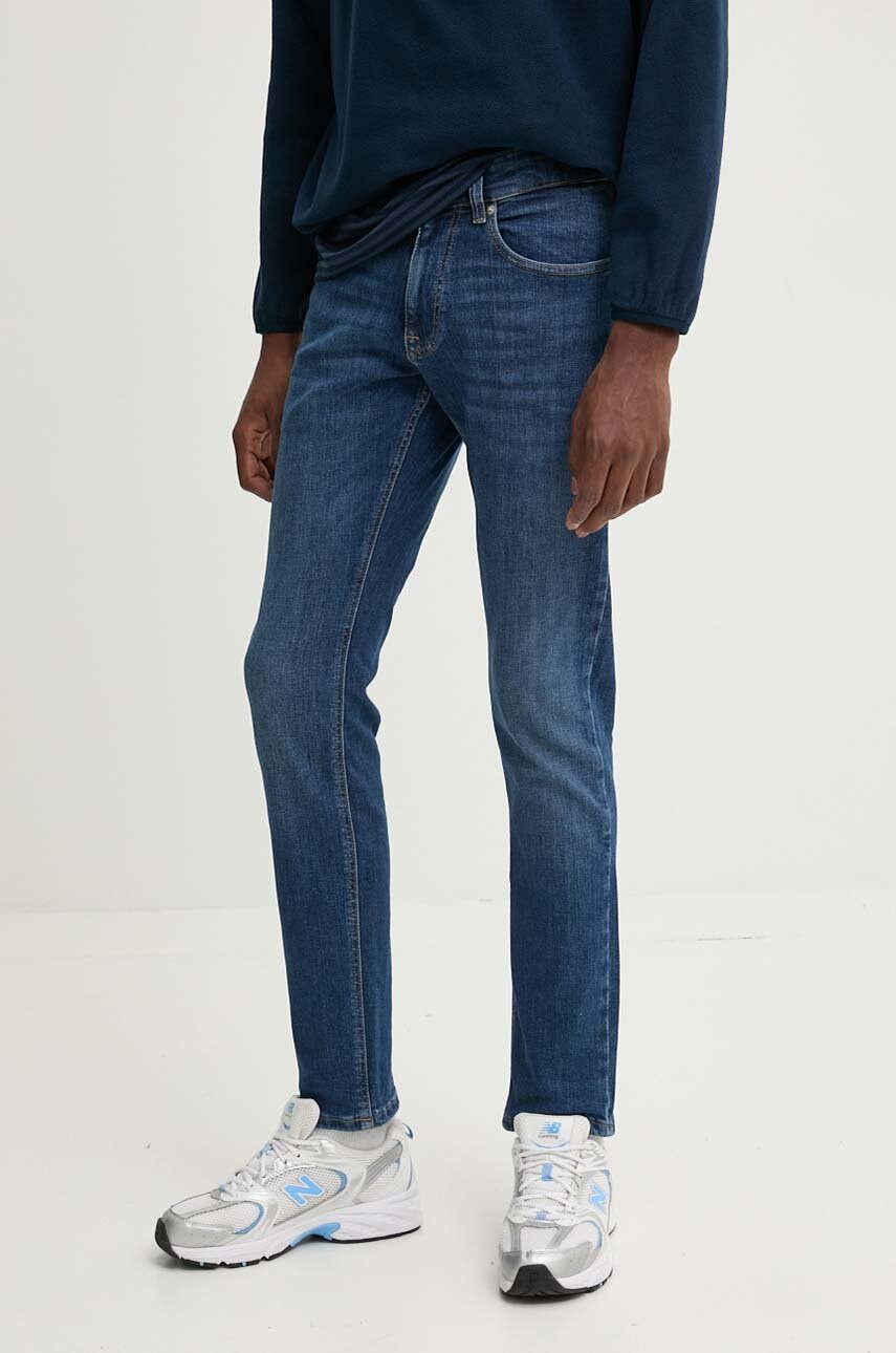 Tommy Jeans jeansi barbati, culoarea albastru marin, DM0DM20187