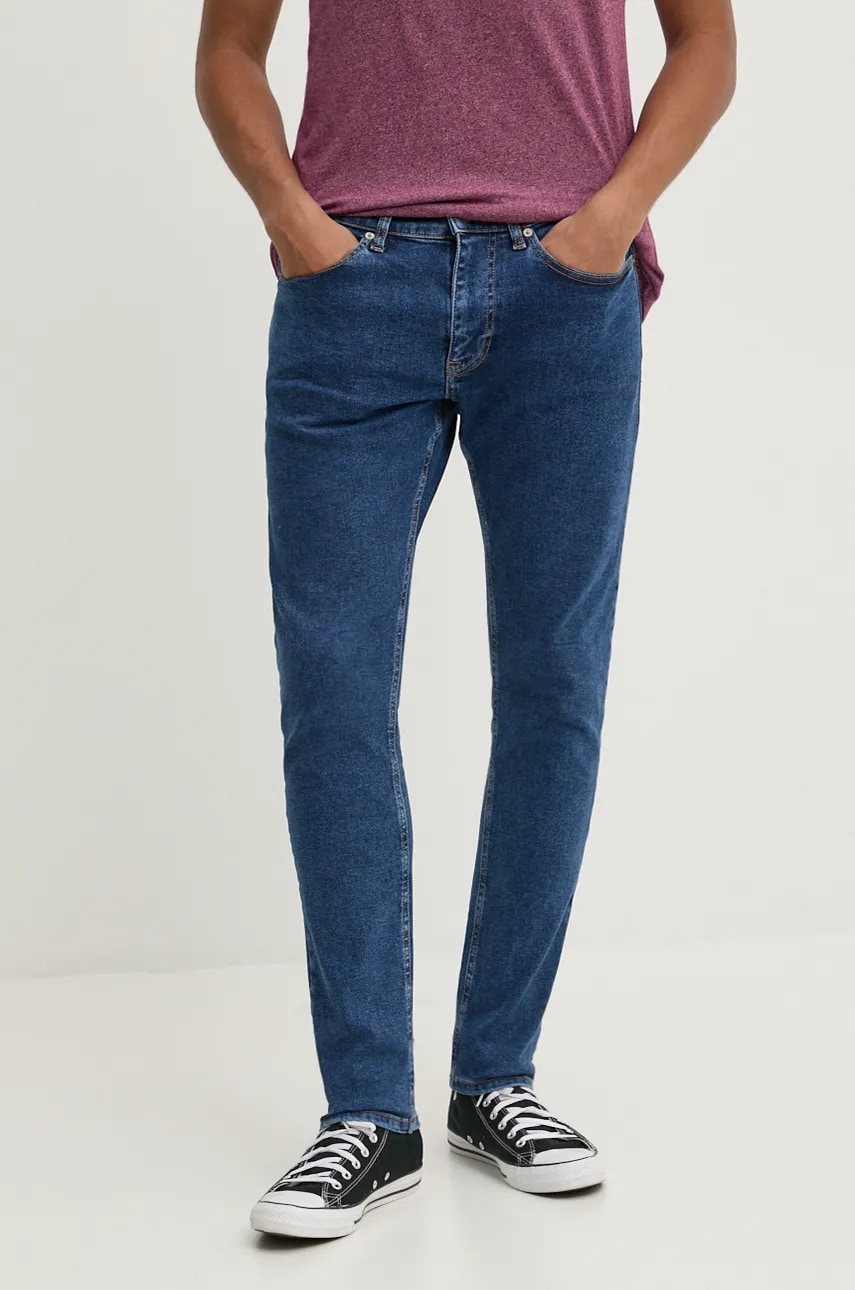 Tommy Jeans jeans barbati, culoarea albastru marin, DM0DM20400 Tommy Jeans jeans barbati, culoarea albastru marin, DM0DM20400