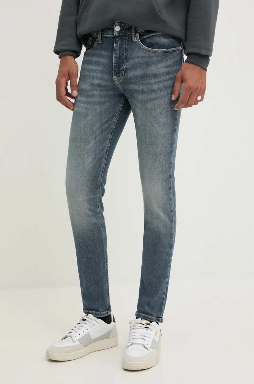 Tommy Jeans jeansi barbati, culoarea albastru marin, DM0DM20401
