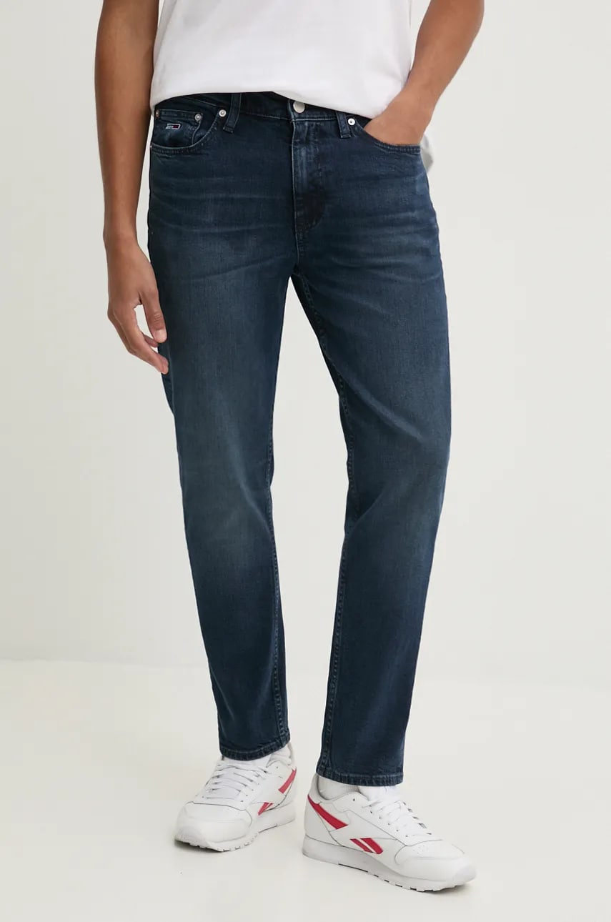 Tommy Jeans jeans barbati, culoarea albastru marin, DM0DM20402 Tommy Jeans jeans barbati, culoarea albastru marin, DM0DM20402