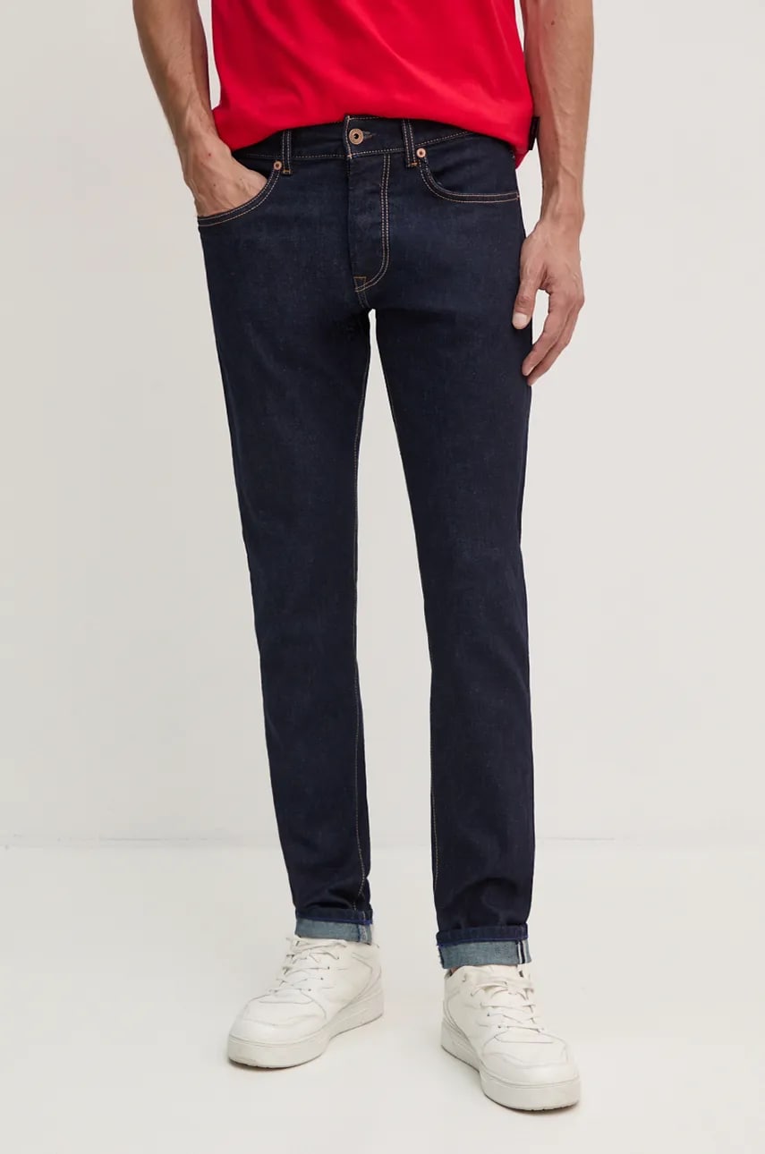Red Bull Racing x Pepe Jeans jeansi barbati, culoarea albastru marin, RM200005R032 Red Bull Racing x Pepe Jeans jeansi barbati, culoarea albastru marin, RM200005R032
