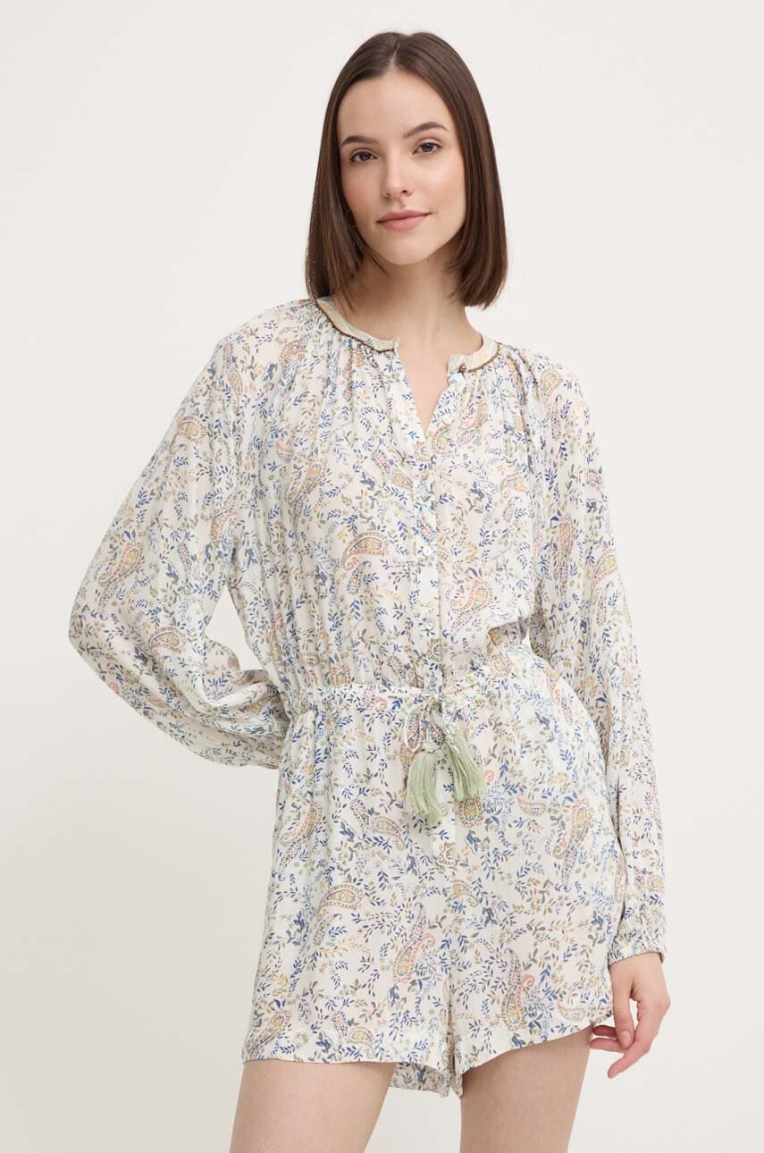 Pepe Jeans salopeta MISTY culoarea bej, PL230499 Pepe Jeans salopeta MISTY culoarea bej, PL230499